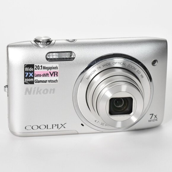 Nikon COOLPIX S3500 Digital Camera 20.1MP 7x Optical Zoom HD Video 64GB SD Card - Picture 2 of 16